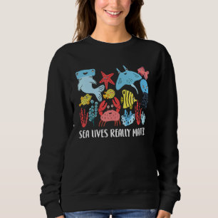 Protection Sharks Rays Fish Whales Corals Marine C Sweatshirt