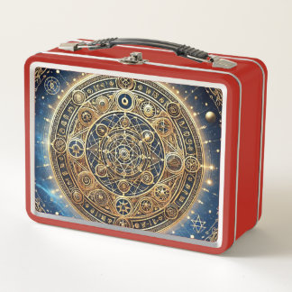 Protection Sigils Metal Lunch Box