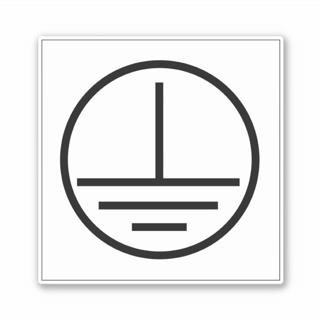 Protective Earth Ground Label (Front)