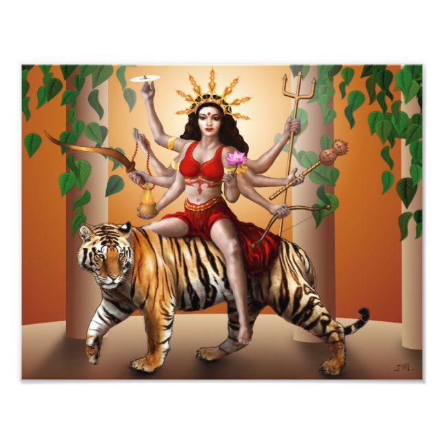 Protector Goddess Durga Print, 14" x 11" Photo Print (Front)
