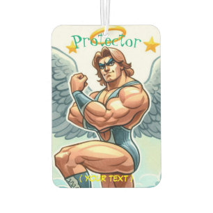 Protector Guardian Angel Show Wrestler Car Air Freshener