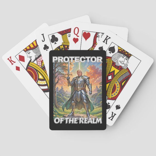 Protector of the Realm - President Trump Playing Cards (Back)