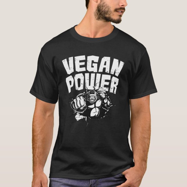 Protein green Veganism raw Animal Love Food Vegeta T-Shirt (Front)