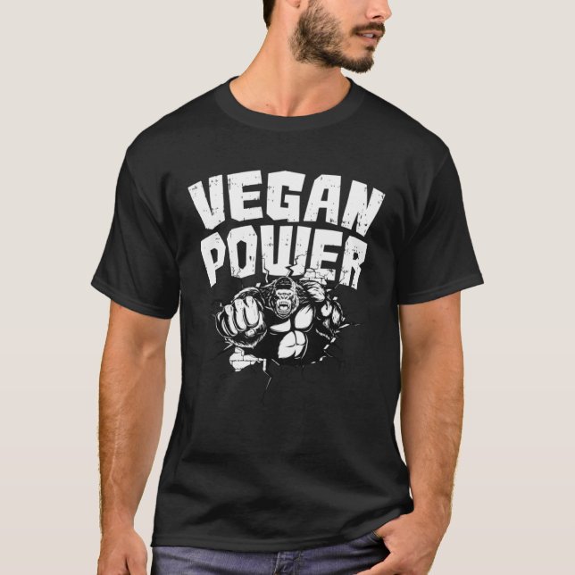 Protein green Veganism raw Animal Love Food Vegeta T-Shirt (Front)