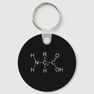 Protein Molecule - Gym And Chemistry Bodybuilding  Key Ring