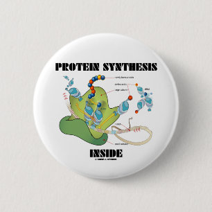 Protein Synthesis Inside (Cell Biology) 6 Cm Round Badge