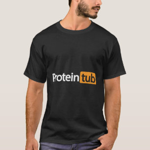 Protein Tub Fun Humour Joke Workout Fitness Gym T-Shirt