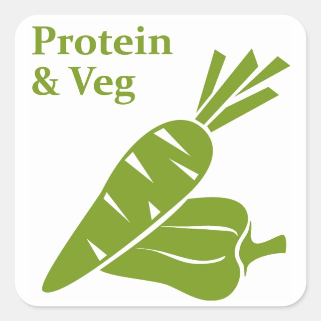Protein & Veg day sticker (Front)
