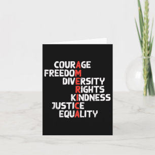 Protest America Courage Freedom Rights Resist Men Card