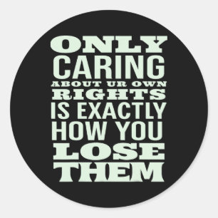 Protest Billionaires And Trump Policies  Classic Round Sticker