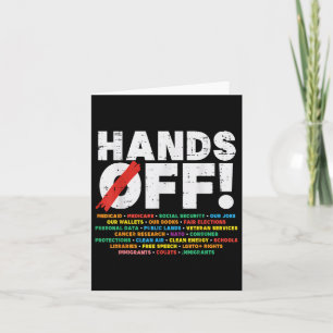 Protest Hands Off Medicare Social Security Resist  Card