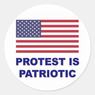 Protest is Patriotic Classic Round Sticker
