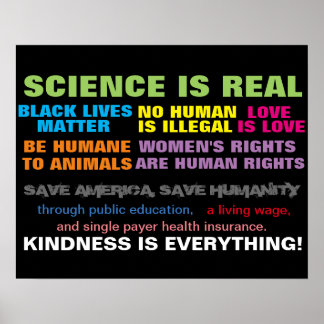 Protest March poster Human Rights