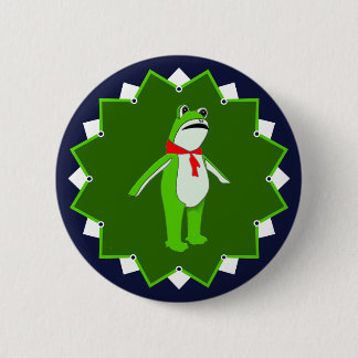 Protest No Kings Frog 6 Cm Round Badge