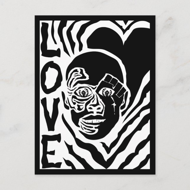 protest with love postcard (Front)