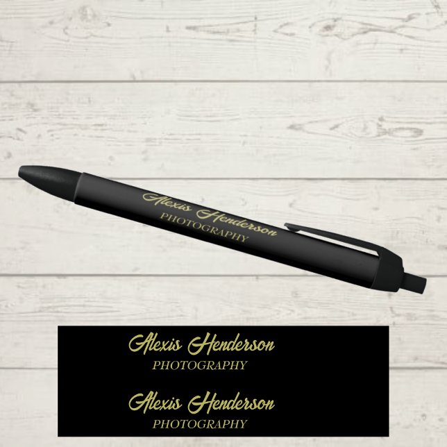 Protional Photography Business Black Ink Pen (Creator Uploaded)