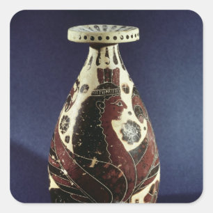Proto-Corinthian style vase with a sphinx Square Sticker