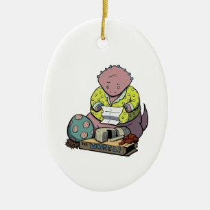 Protoceratops Parent on Christmas Ornament