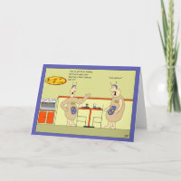 Proton Neutron Electron Birthday Card