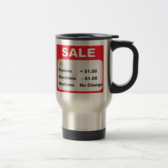 protons electrons neutrons sale travel mug (Right)