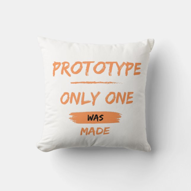 prototype, only one was made cushion (Front)