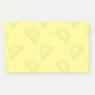 Protractor Math Pattern Post-it Notes
