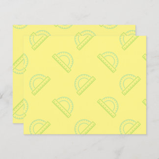 Protractor Math Pattern Post-it Notes