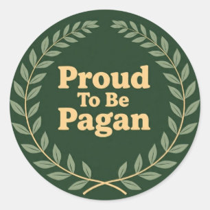 Proud2BePagan Classic Round Sticker