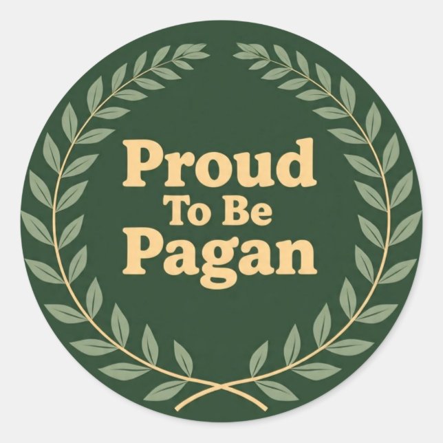 Proud2BePagan Classic Round Sticker (Front)