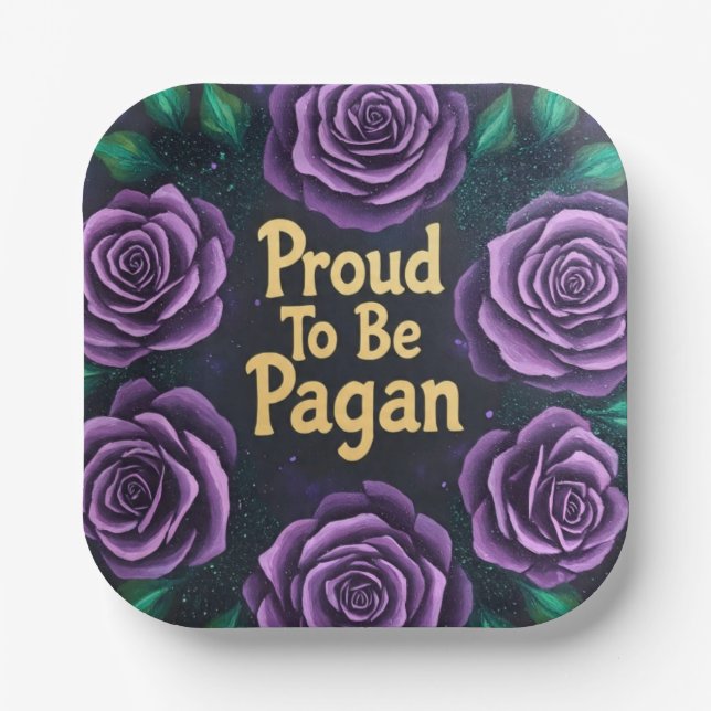 Proud2BePagan Paper Plate (Front)