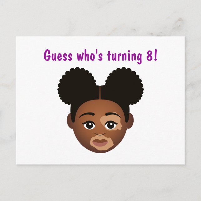 #Proud2BNaturalMe Choose-My-Complexion Birthday Postcard (Front)