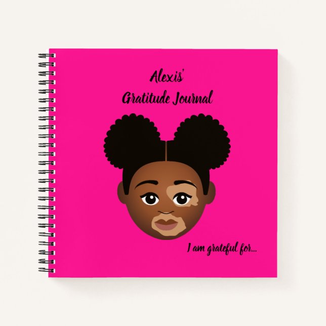 #Proud2BNaturalMe Personalised Gratitude Journals (Front)