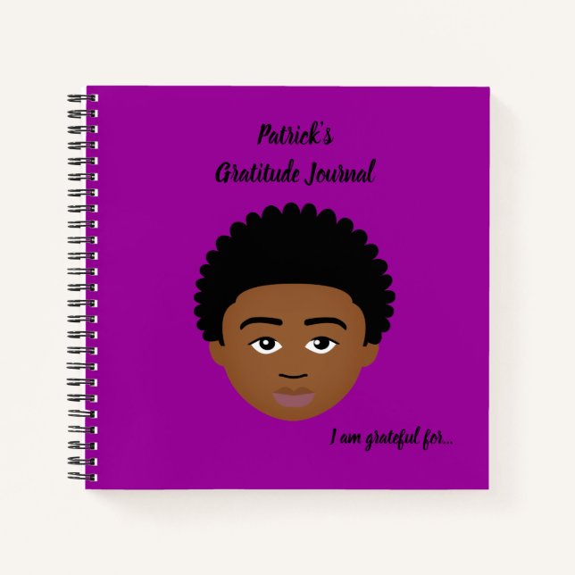 #Proud2BNaturalMe Personalised Gratitude Journals (Front)