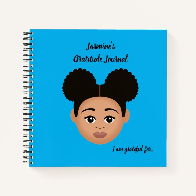 #Proud2BNaturalMe Personalised Gratitude Journals (Front)