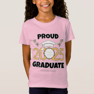 Proud 2025 Graduate T-Shirt – Custom Photo & Name