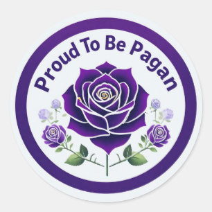 Proud 2 Be Pagan  Classic Round Sticker