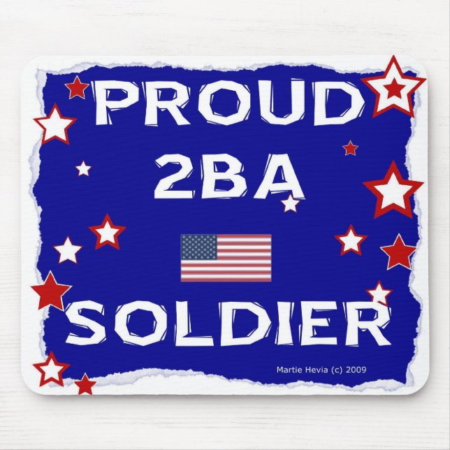 Proud 2BA Soldier - Mousepad (Front)