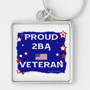 Proud 2BA Veteran Key Ring