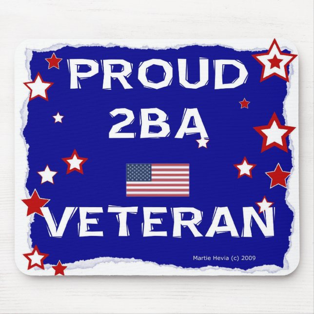 Proud 2BA Veteran - Mousepad (Front)
