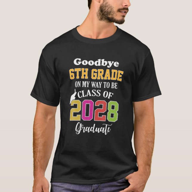 Proud 6Th Grade Class Of 2021 Senior Graduate Elem T-Shirt (Front)