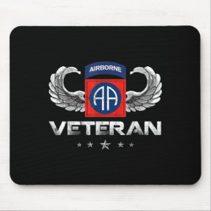 Proud 82nd Airborne Division Paratrooper Veteran Mouse Pad
