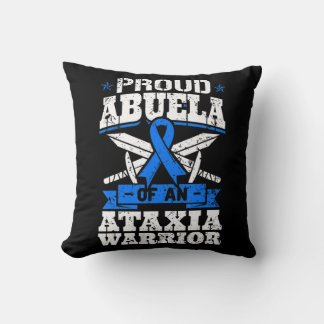Proud Abuela Of An Ataxia Warrior Dystaxia Awarene Cushion