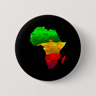 Proud Africa Map Green Yellow Red African Pride Ju 6 Cm Round Badge