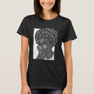 Proud African Black Natural Afro Black Graphic Wom T-Shirt