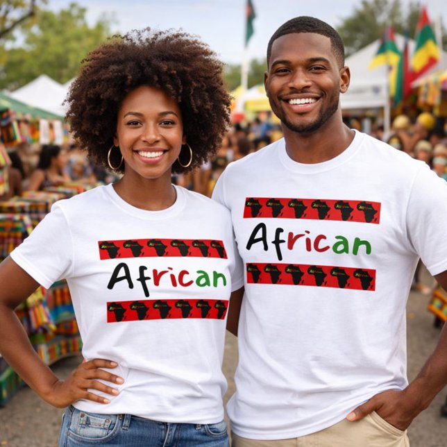 Proud African Colourful T-Shirt (Creator Uploaded)