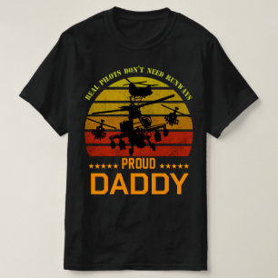 Proud Air Force Dad Real Pilots Don't Need Runways T-Shirt