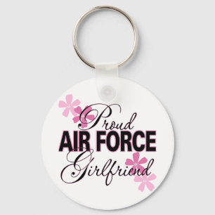Proud Air Force Girlfriend Key Ring