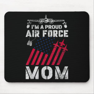 Proud Air Force Mum Military Us Air Force Family M Mouse Pad