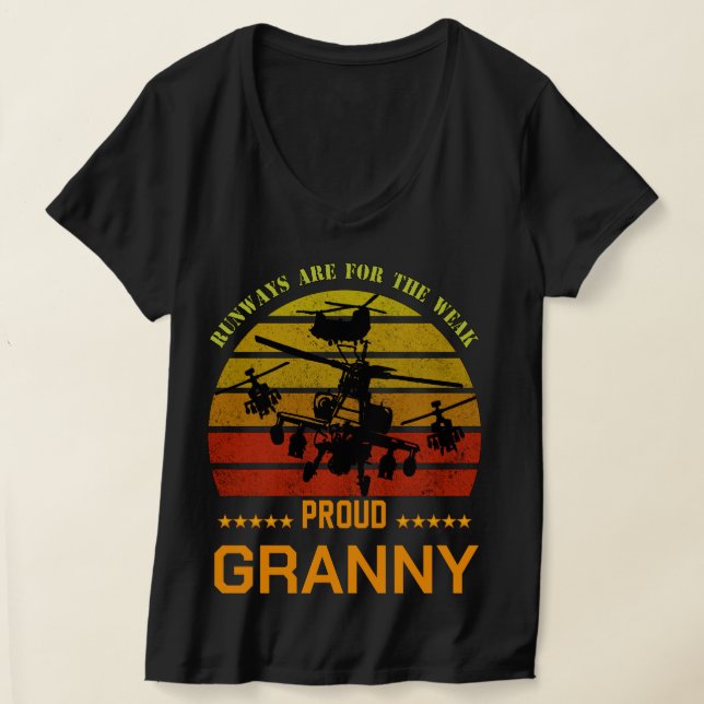 Proud Air Force Nana Mimi Runways Are For The Weak T-Shirt (Laydown)