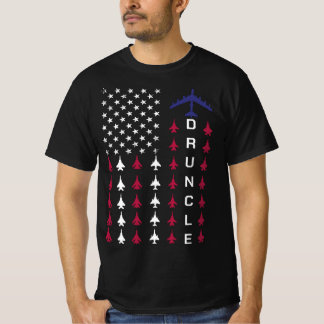 Proud Air Force Uncle Cool Drunkle Guncle Druncle T-Shirt